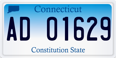 CT license plate AD01629