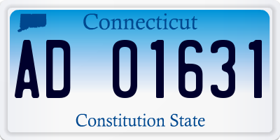 CT license plate AD01631