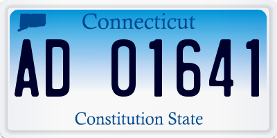 CT license plate AD01641