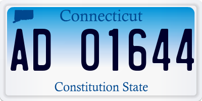 CT license plate AD01644