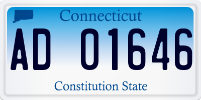 CT license plate AD01646