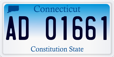 CT license plate AD01661