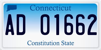 CT license plate AD01662