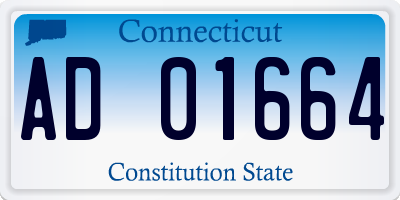CT license plate AD01664