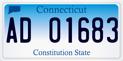 CT license plate AD01683