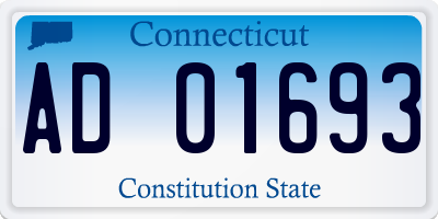 CT license plate AD01693
