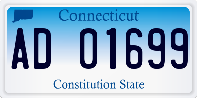 CT license plate AD01699