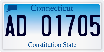 CT license plate AD01705