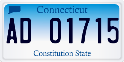 CT license plate AD01715