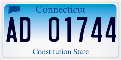 CT license plate AD01744