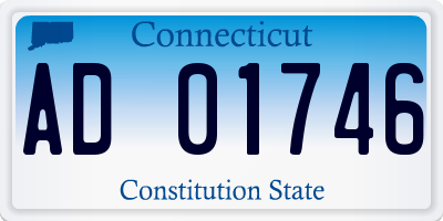 CT license plate AD01746