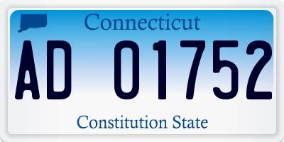 CT license plate AD01752