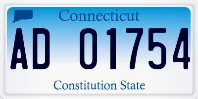 CT license plate AD01754