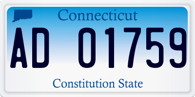 CT license plate AD01759