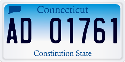 CT license plate AD01761