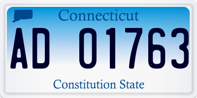 CT license plate AD01763