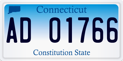CT license plate AD01766