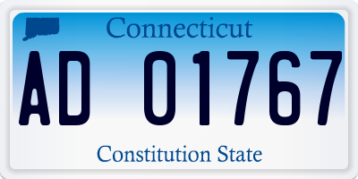 CT license plate AD01767