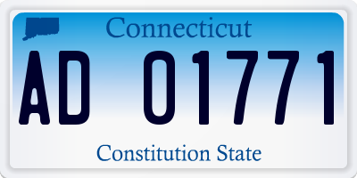 CT license plate AD01771