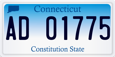 CT license plate AD01775