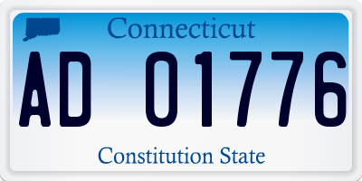 CT license plate AD01776
