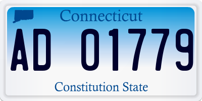 CT license plate AD01779