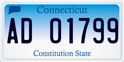 CT license plate AD01799