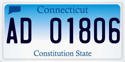 CT license plate AD01806