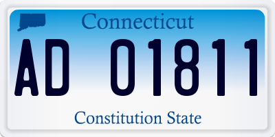 CT license plate AD01811