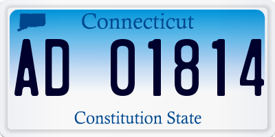 CT license plate AD01814