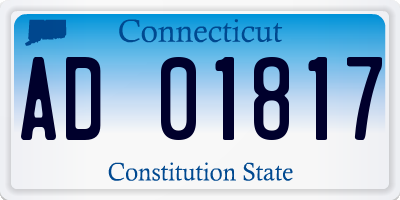 CT license plate AD01817