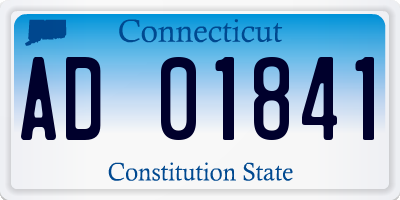 CT license plate AD01841