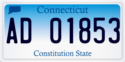 CT license plate AD01853