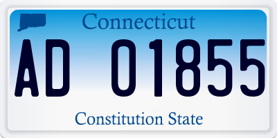 CT license plate AD01855