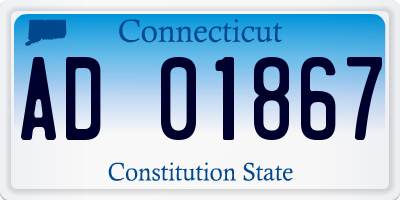 CT license plate AD01867