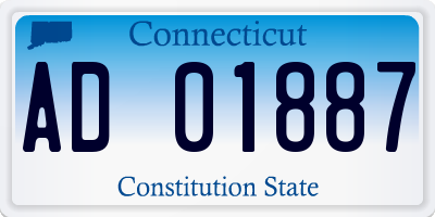 CT license plate AD01887