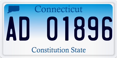 CT license plate AD01896
