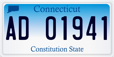 CT license plate AD01941