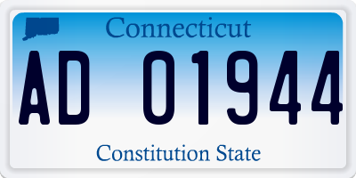 CT license plate AD01944
