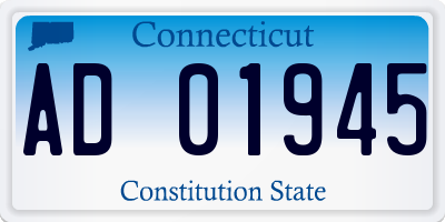 CT license plate AD01945