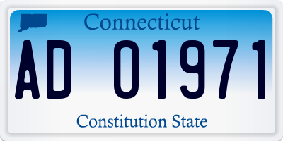 CT license plate AD01971