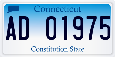 CT license plate AD01975