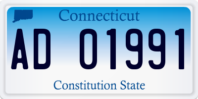 CT license plate AD01991