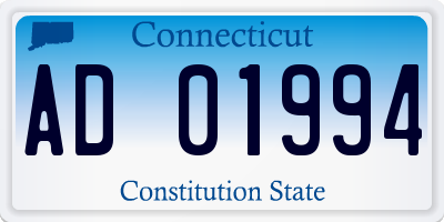 CT license plate AD01994