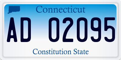CT license plate AD02095