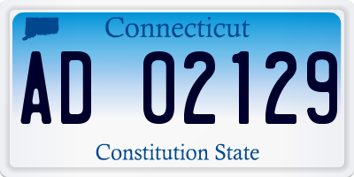 CT license plate AD02129