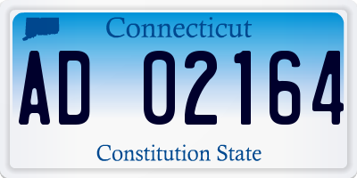 CT license plate AD02164