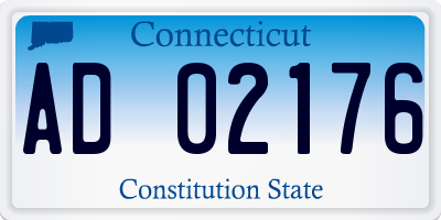 CT license plate AD02176