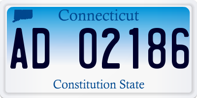CT license plate AD02186