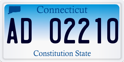 CT license plate AD02210